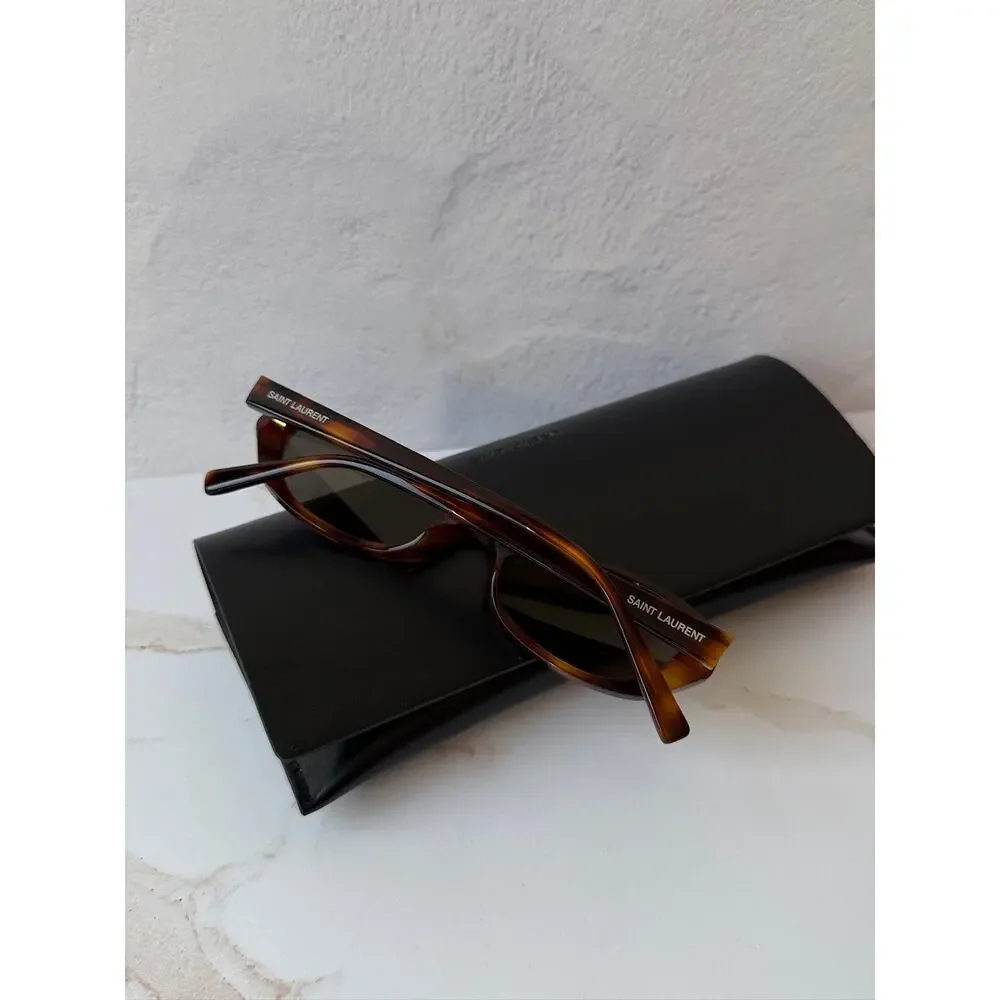 NEW Saint Laurent SL871 Sue Havana Brown Cat Eye Sunglasses